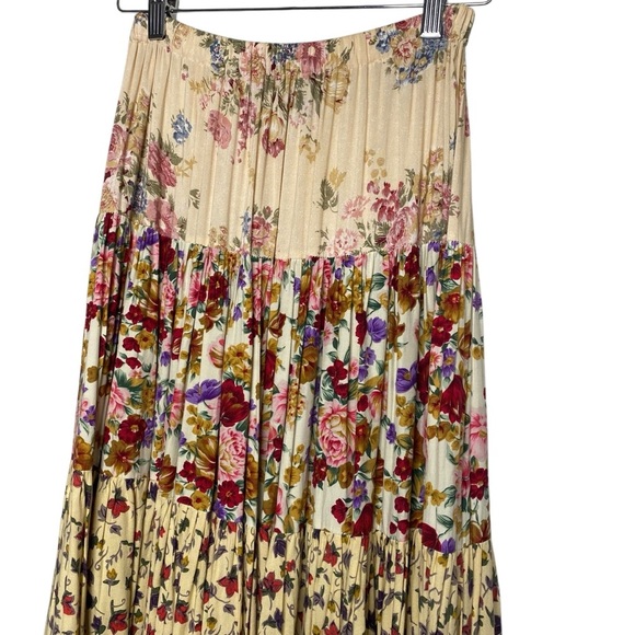 PRAIRIE FIRE vintage cottagecore western Boho floral flowy RANCH skirt-SZ-M - Picture 4 of 9